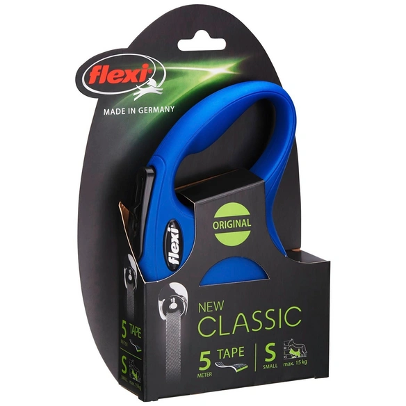Hundeleine, »New Classic«, Gurt 5 m, blau