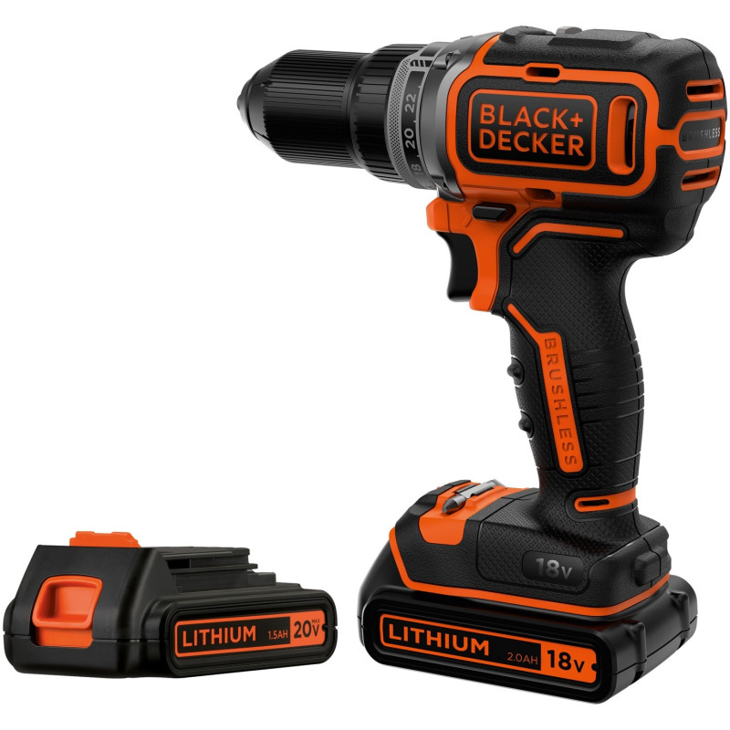 Perceuse visseuse sur batterie Brushless 18 V BLACK DECKER