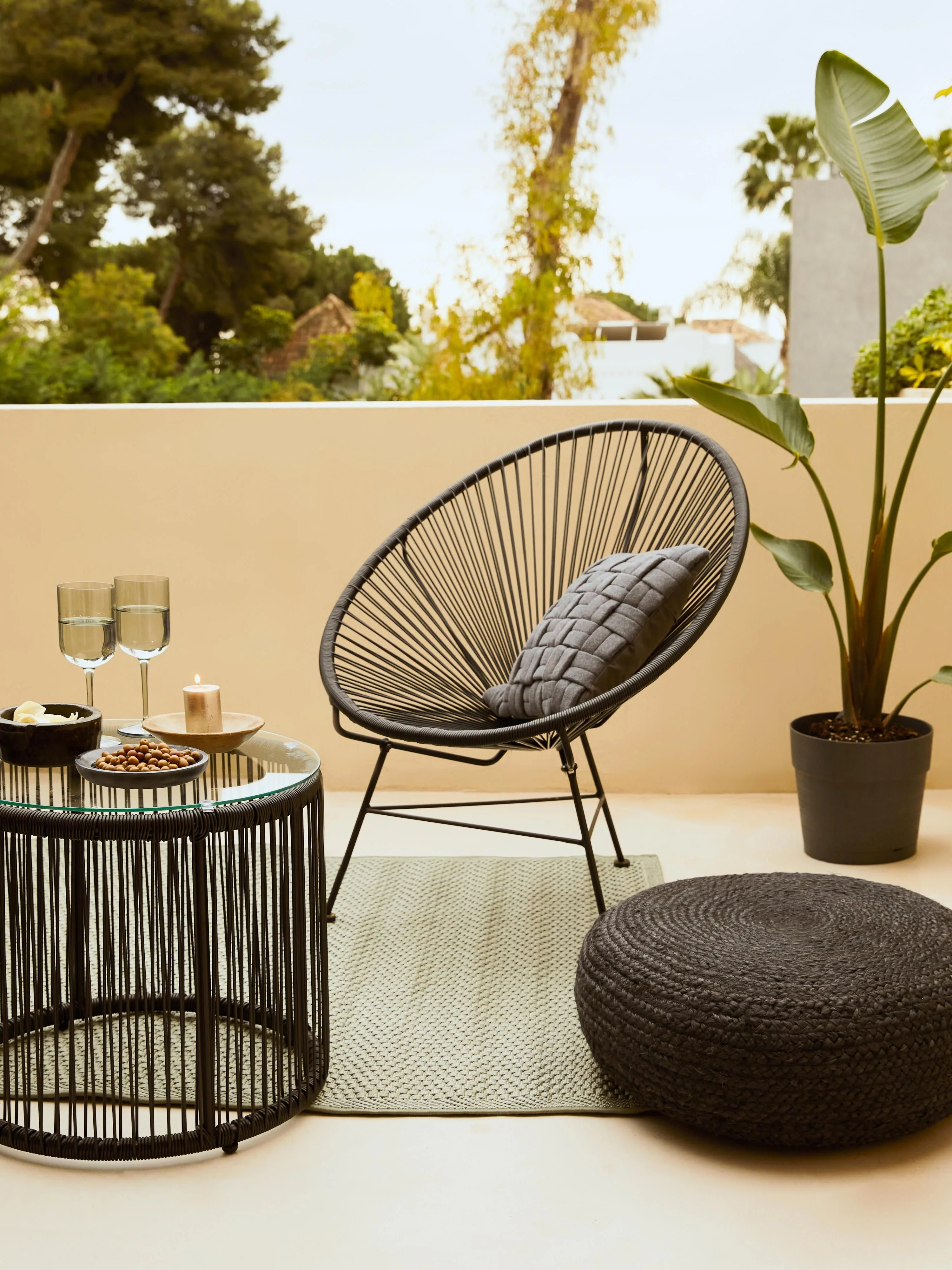 Loungesessel Bahia aus Kunststoff-Geflecht