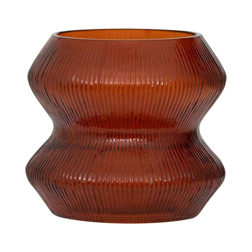 Urban Nature Culture XL theelichthouder Skye, deep orange - Ø 13.5 * 12.5.cm