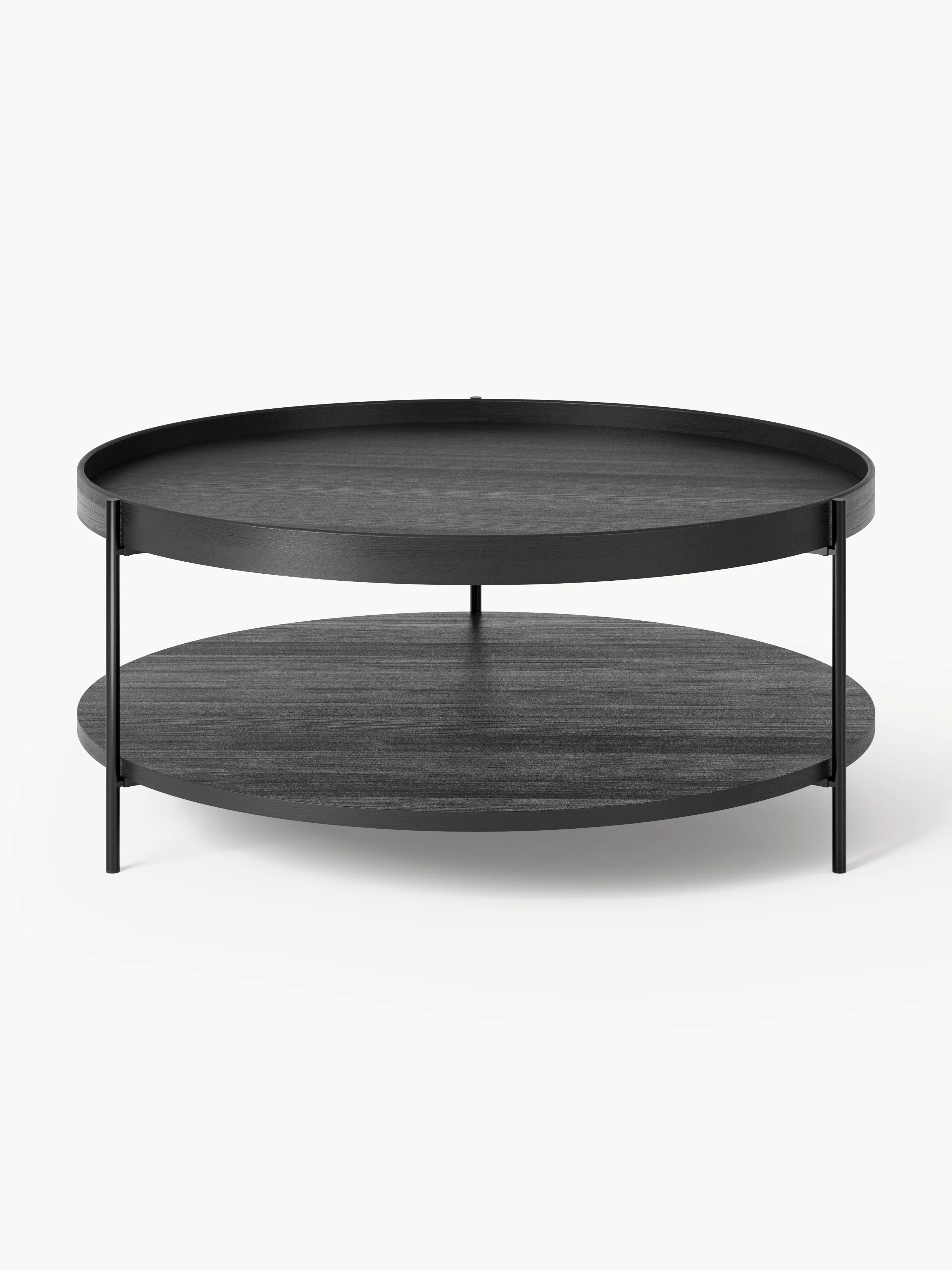 Runder Holz-Couchtisch Renee