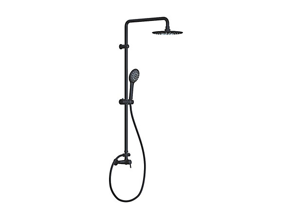 Colonne de douche en acier inoxydable noir mat - 116 cm -AITA