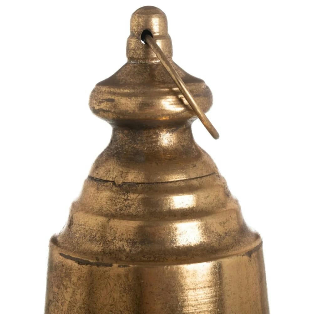 - Grande cloche de décoration en métal or
