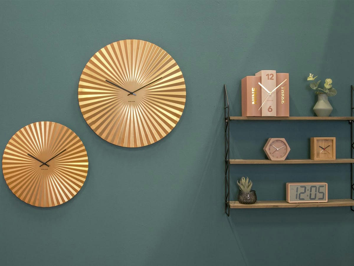 SENSU XL - Horloge design métal xl diam. 50 cm doré