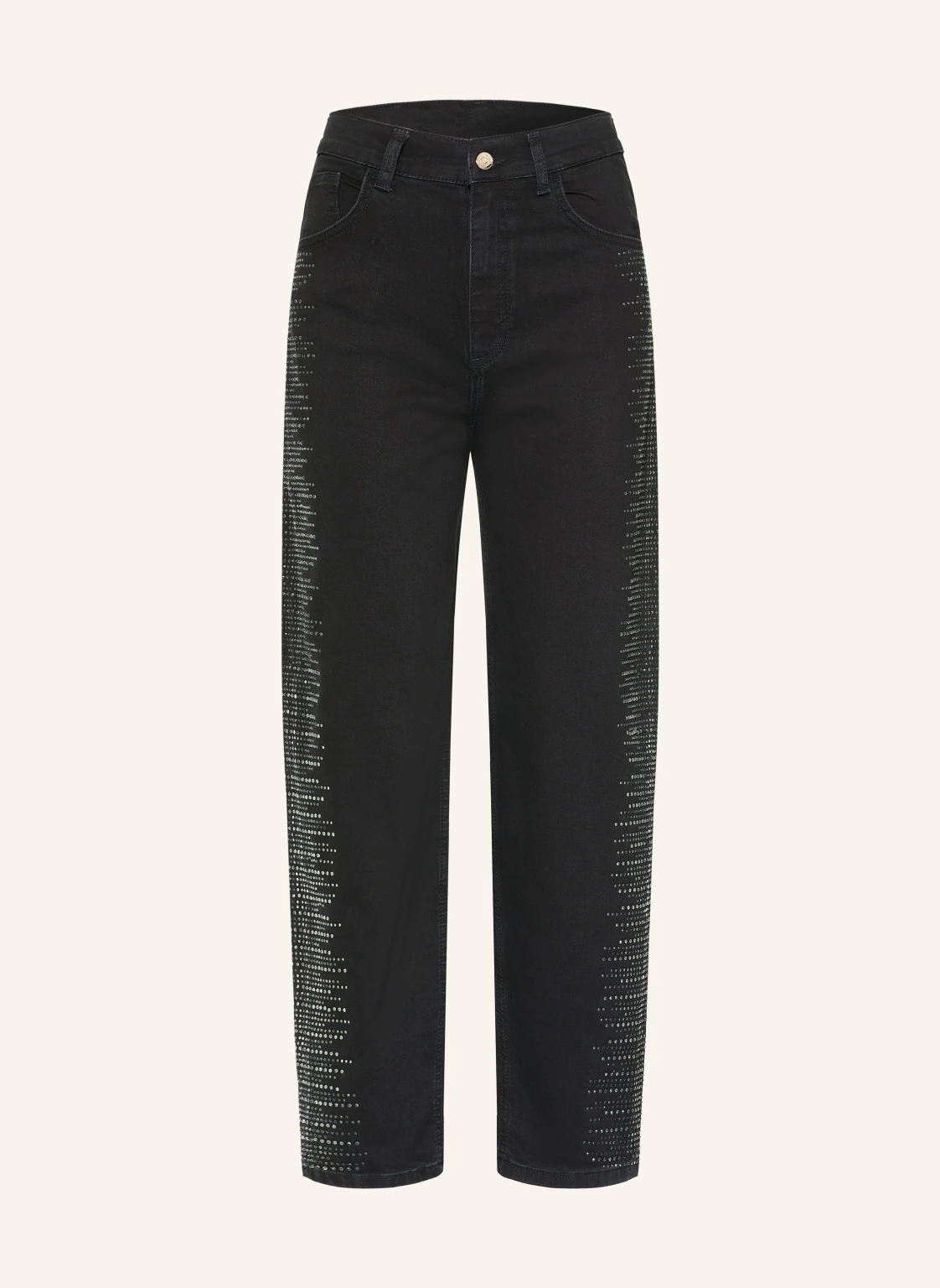 LIU JO Barrel Jeans mit Schmucksteinen