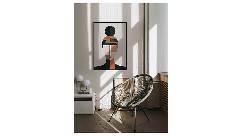 Obraz w ramie Technical Drawing Of A Woman 53x73 cm