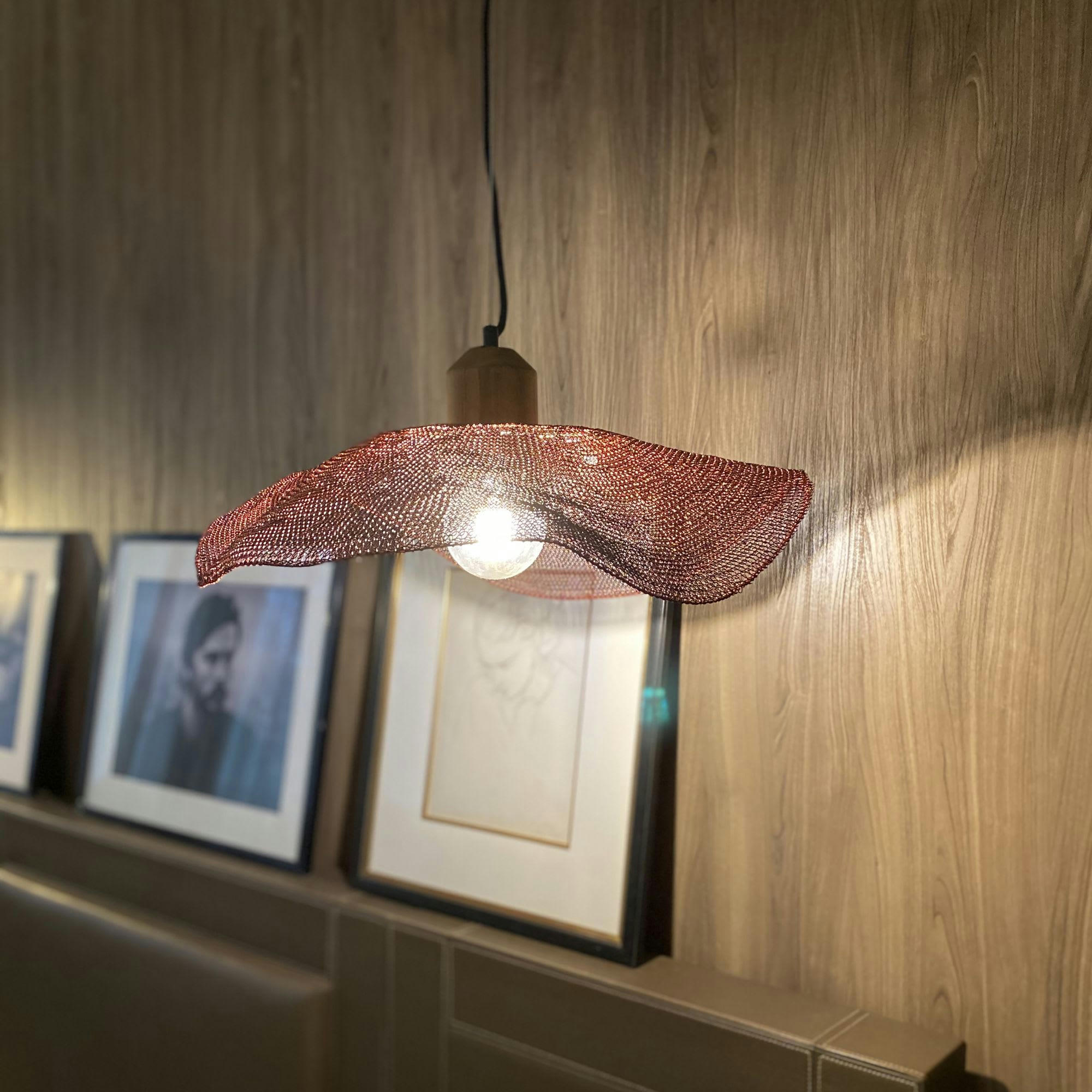 BOKOTA - Suspension en cuivre crochetée à la main Ø45cm