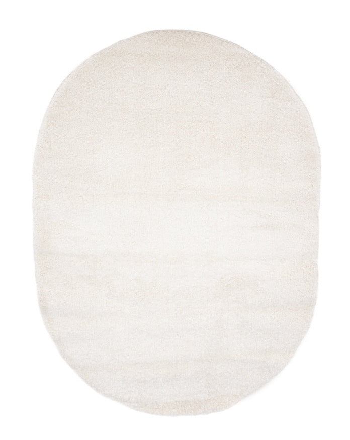 Rebellenclub Vloerkleed Dorris Ovaal - wit - 340 x 240 cm