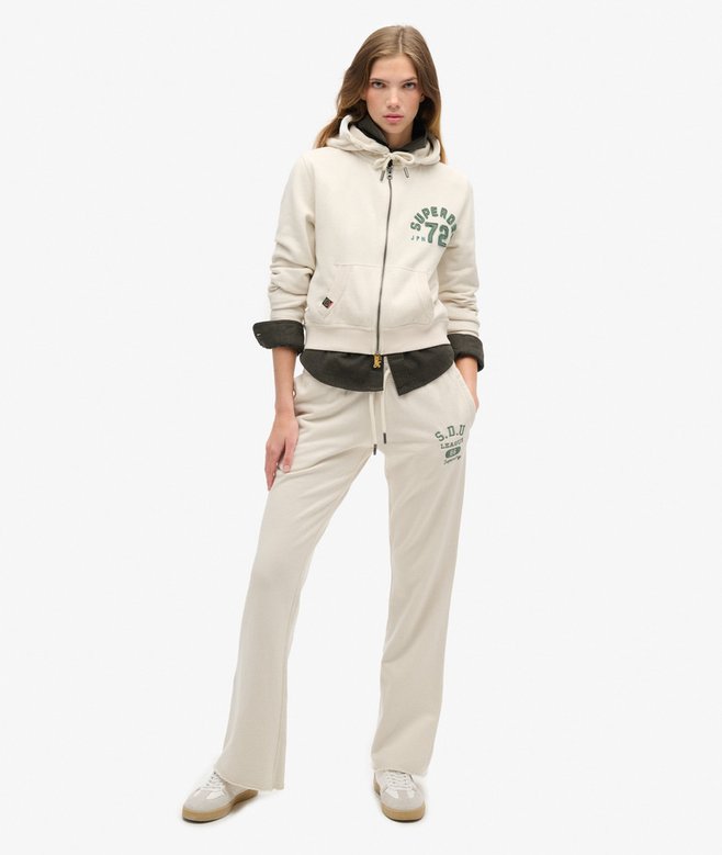 Athletic Essentials Relaxed Crop Zip-hoodie