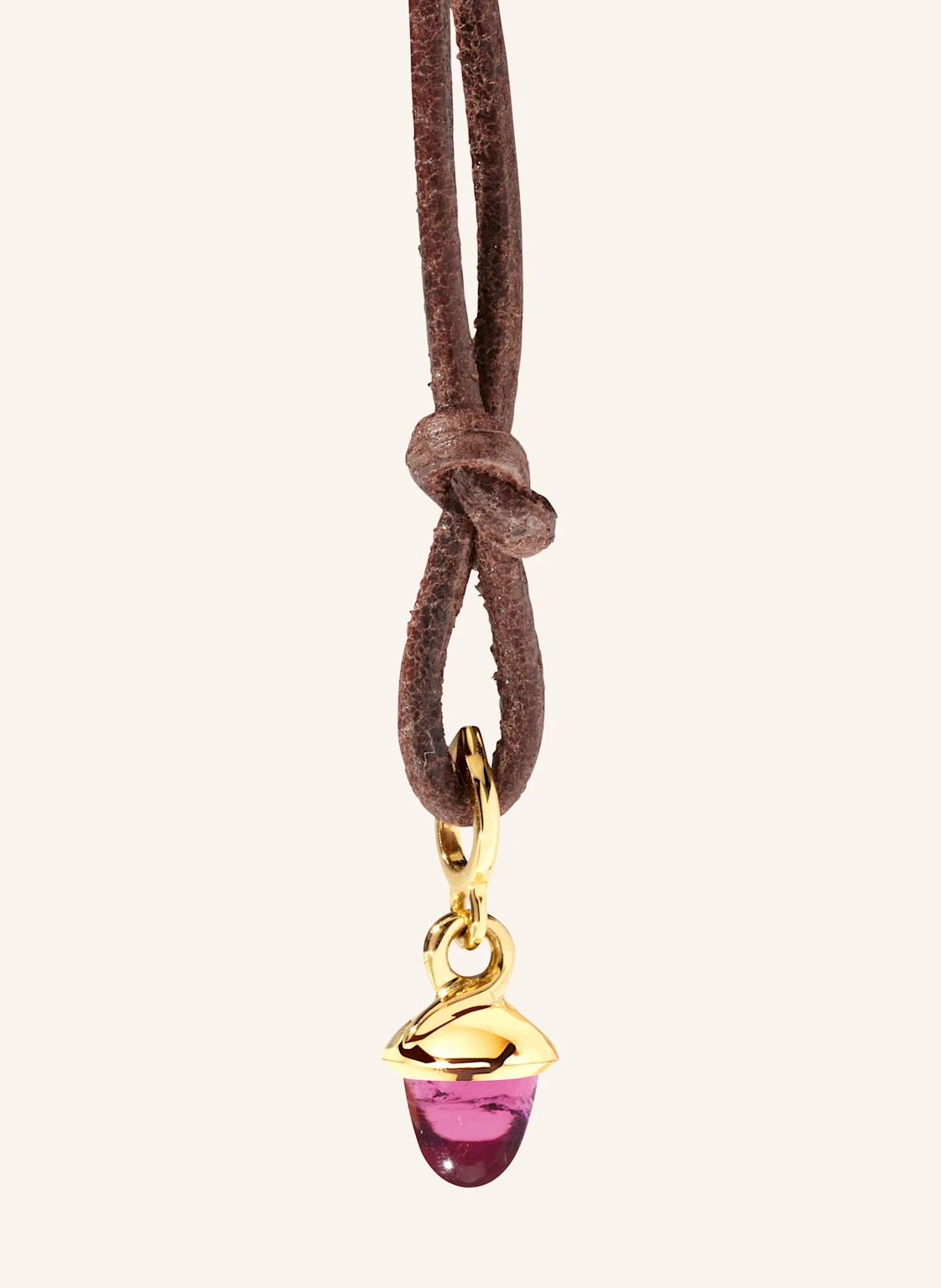TAMARA COMOLLI Anhänger PENDANT MINIMIKADO TOURMALINE ROSE 18K Gelbgold