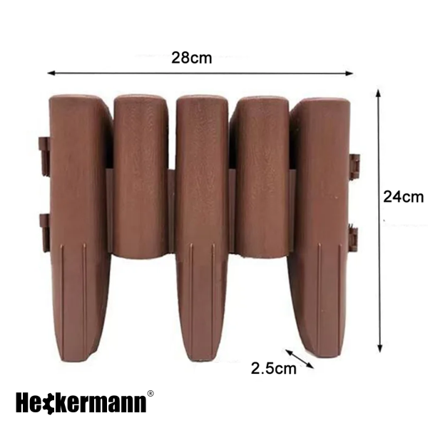 Palisada ogrodowa Heckermann H-280 Brązowa