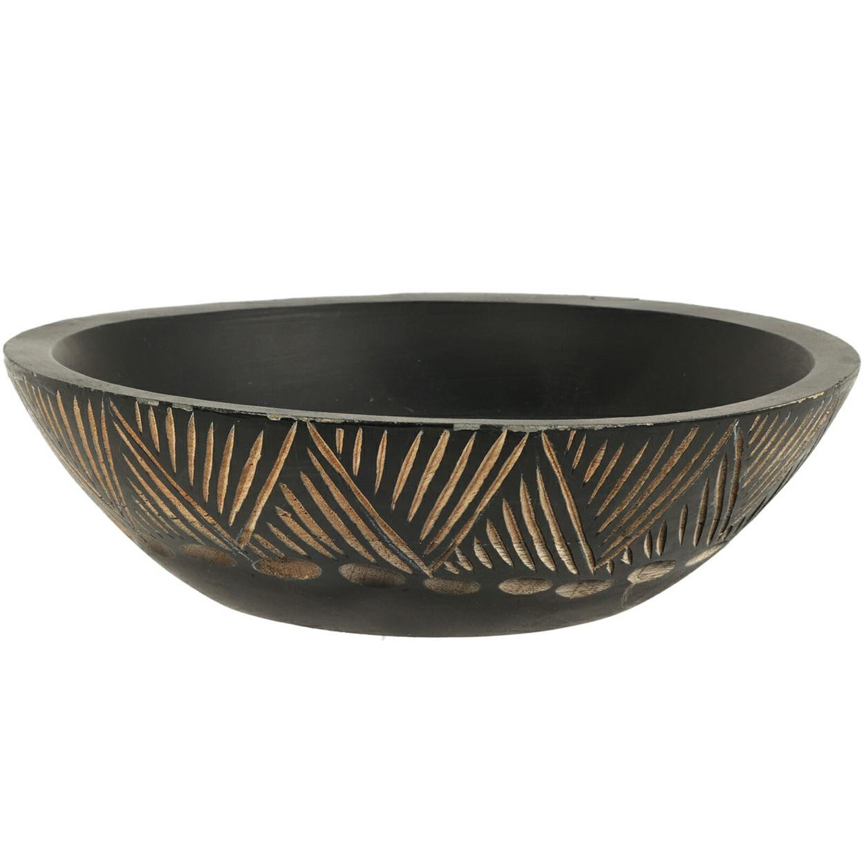 Misa z drewna mango z etnicznym wzorem24x7 cm 200 ml