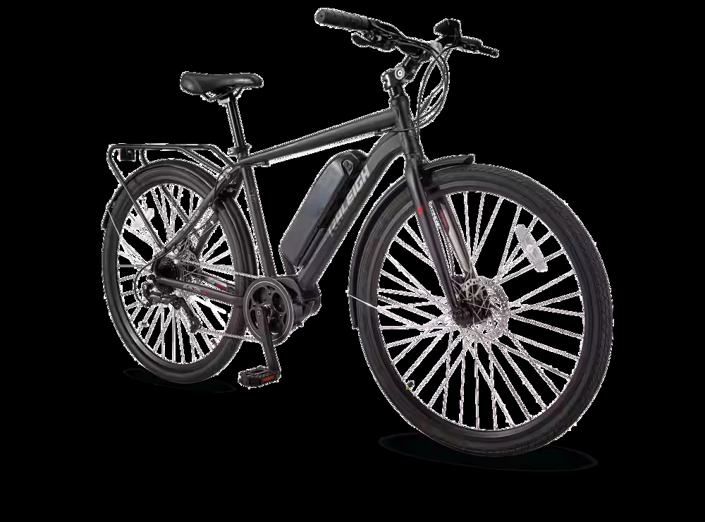 Raleigh Getaway Electric Bike, 700C, Black