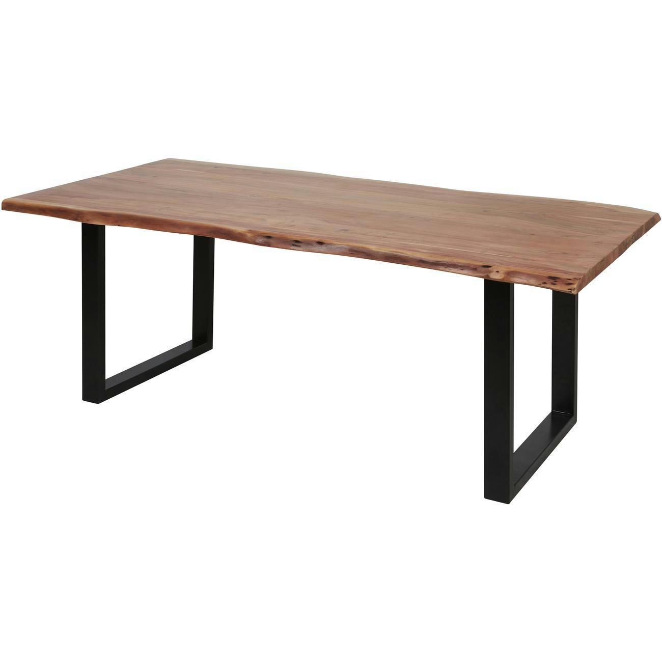 GAO L - Table à manger en Acacia Massif 8 personnes Marron