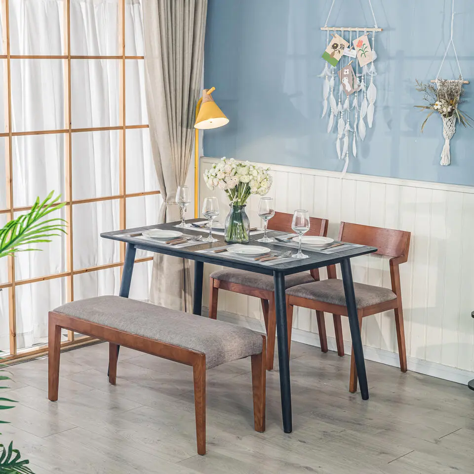 Eettafel voor 4 personen van massief grenenhout L120