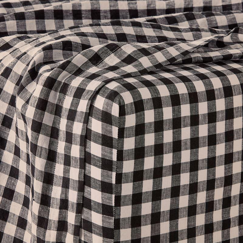 Vintage Washed Onyx Check Sheet Separates + Pillowcases