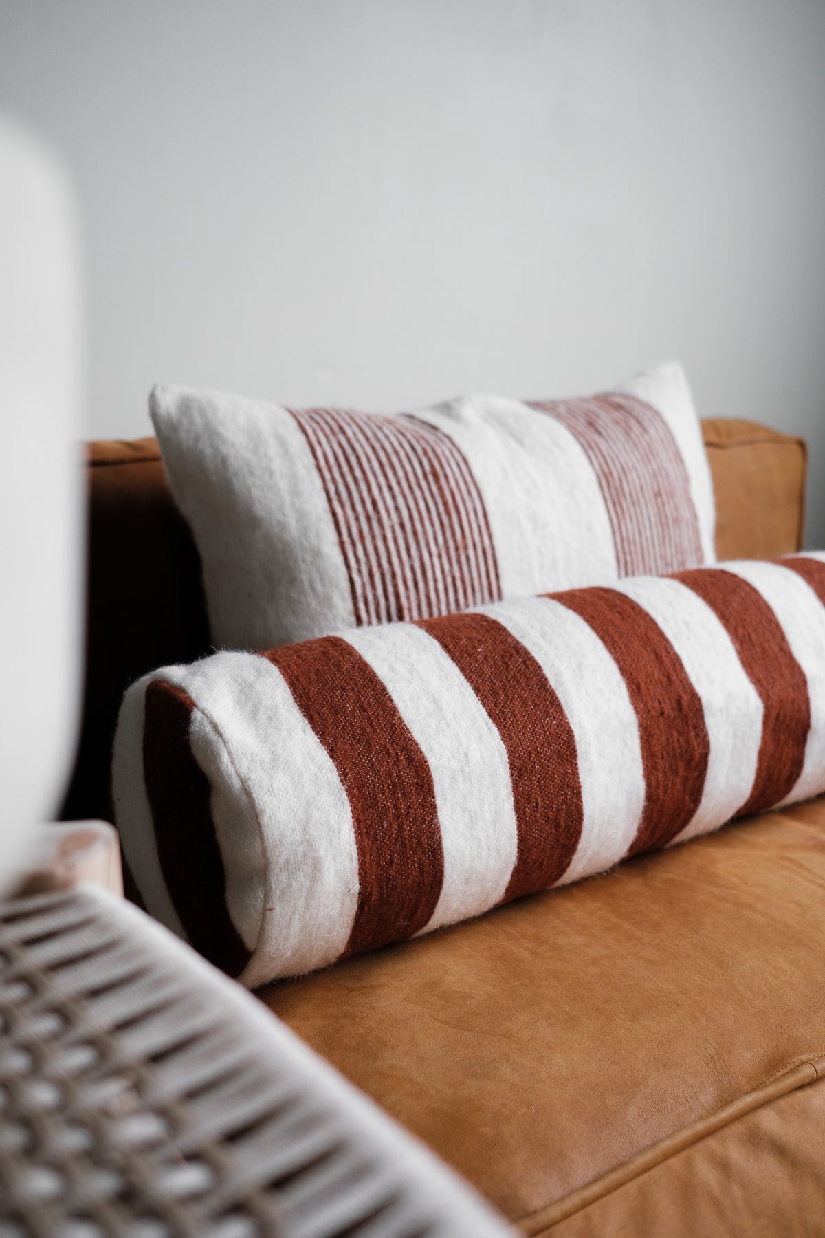 Household Hardware - rolkussen - Handgemaakt - Bruin