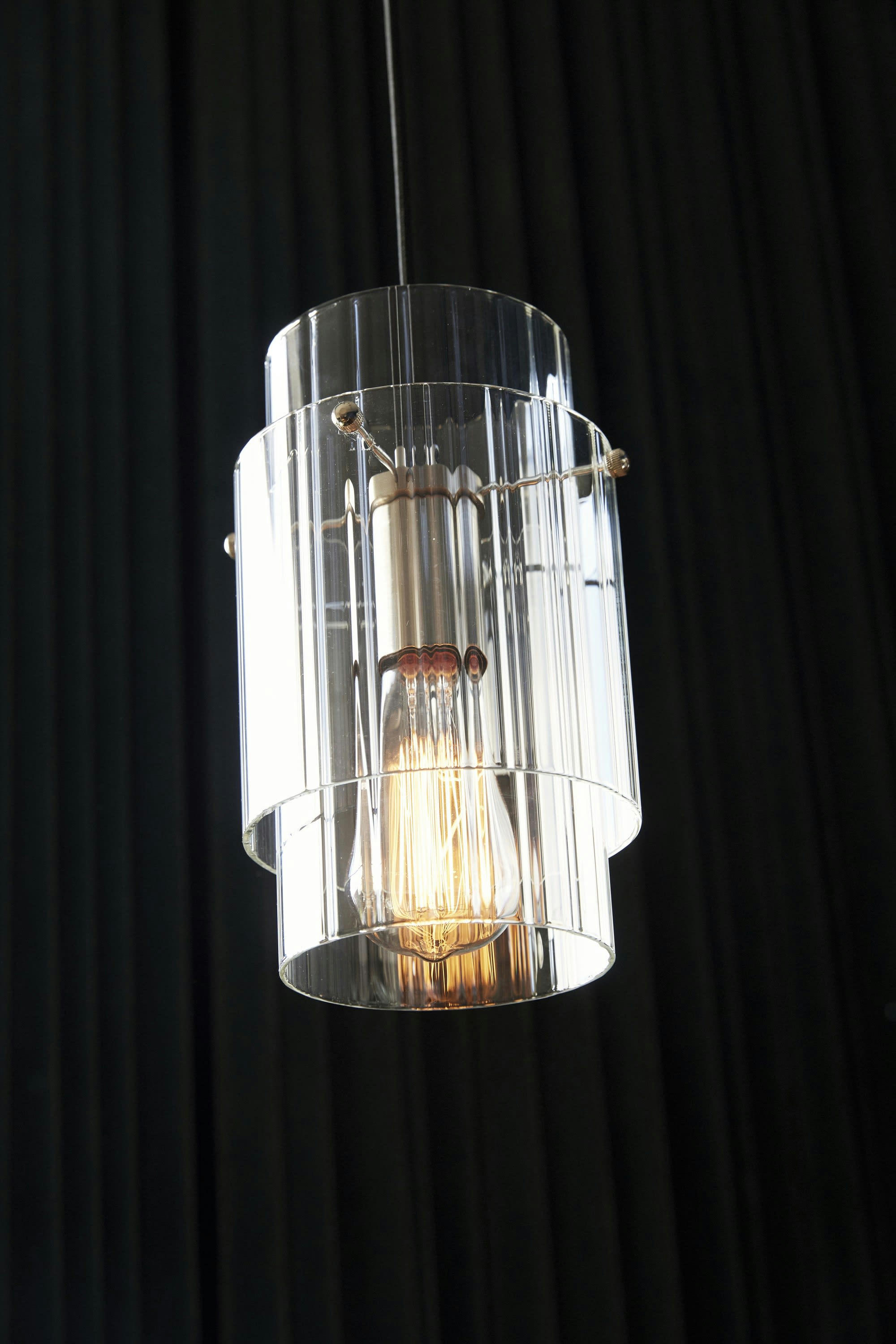 RIPPLE - Suspension en verre transparent