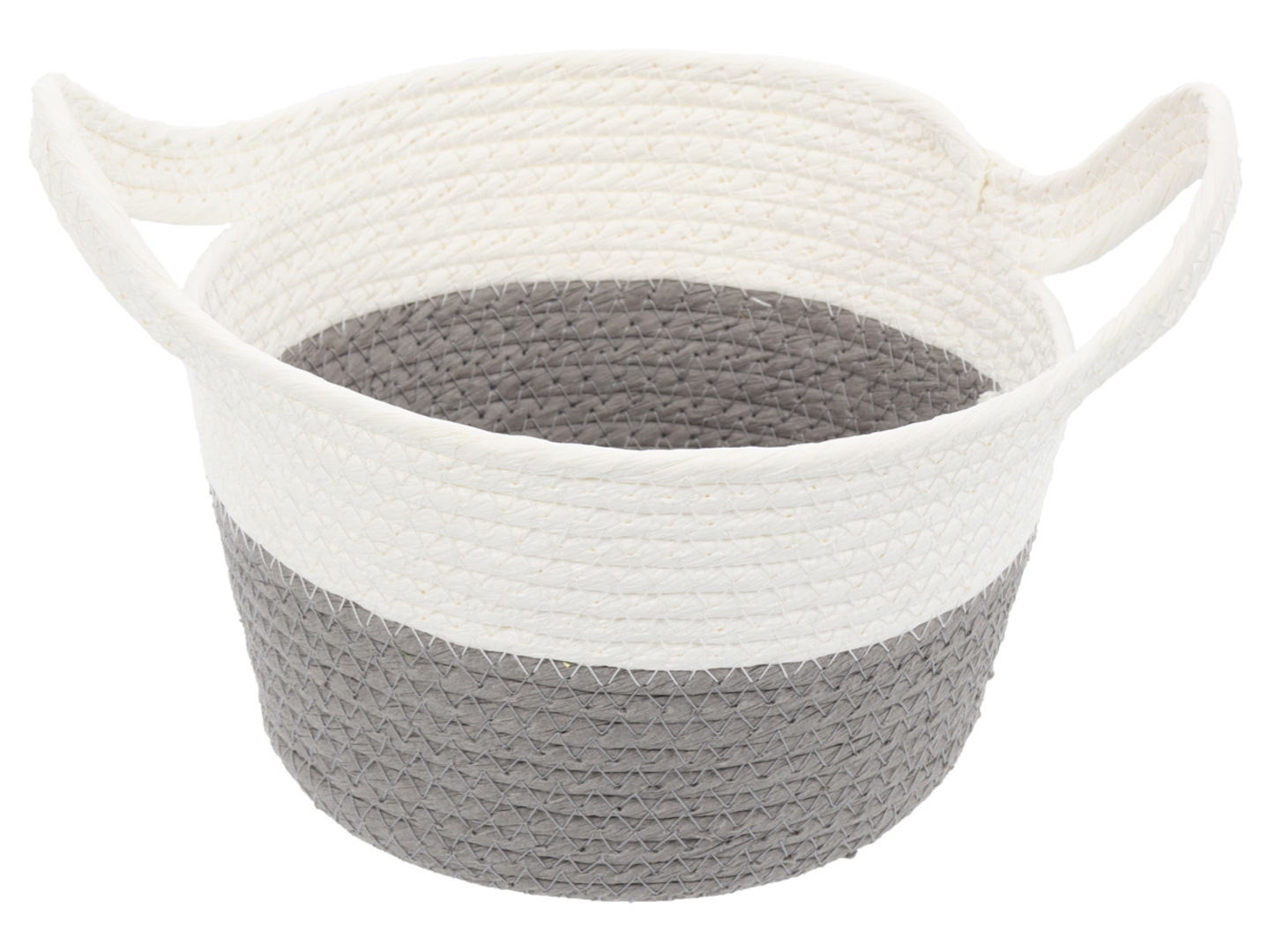 Koszyk Spring 21 cm biało-szary