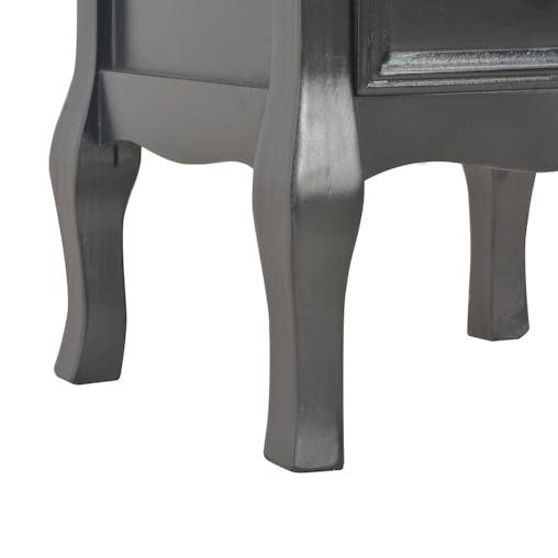 NNEVL Bedside Cabinets 2 pcs Black 35x30x49 cm MDF