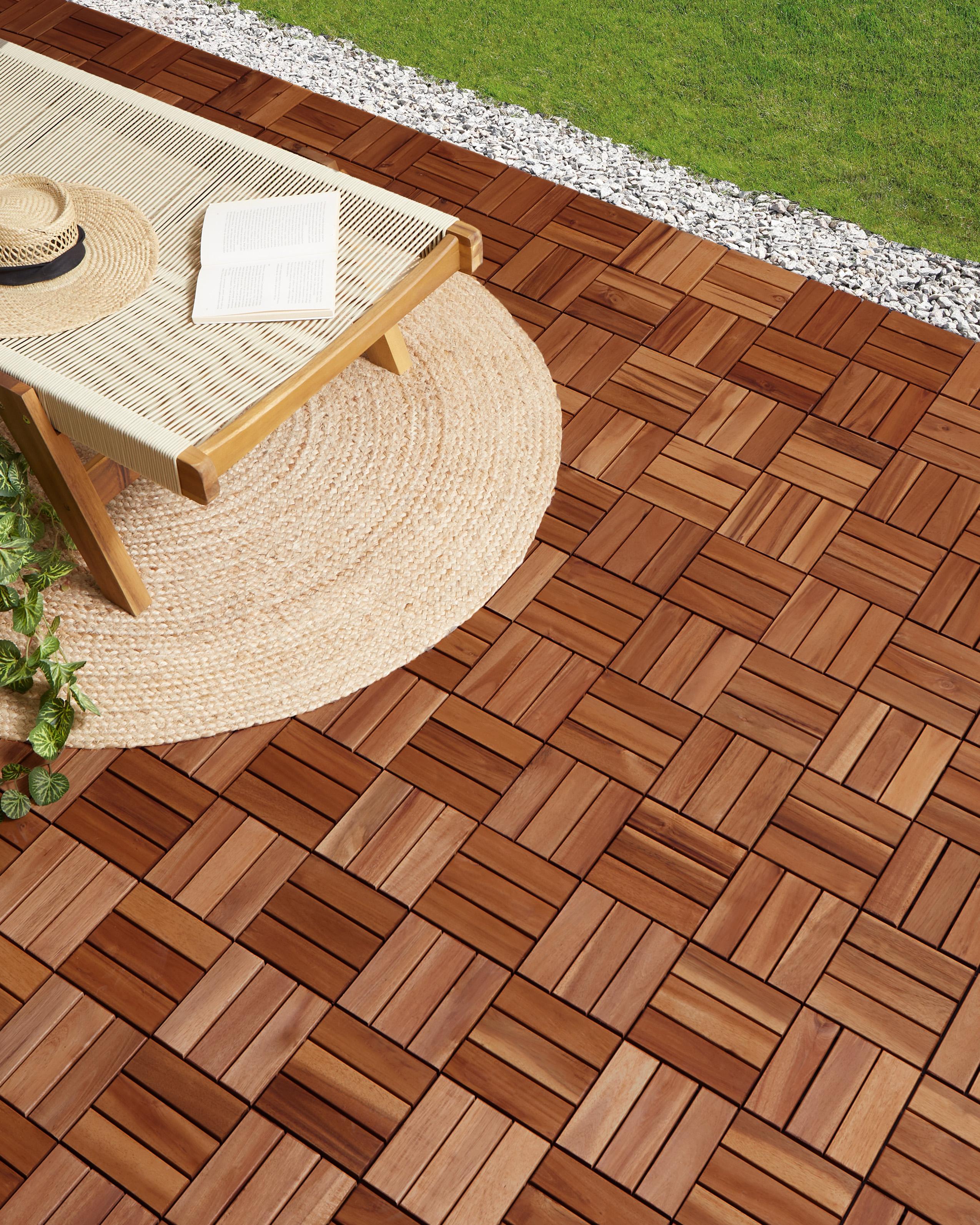 Outdoor Flooring ACERENZA Certified Acacia Wood Brown