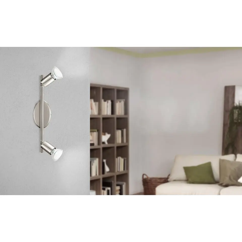 EGLO Buzz-Led Opbouwspot - LED - 48.5 cm - Nikkelmat