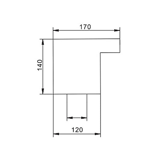 Lame d'eau de piscine à encastrer inox 316 Largeur 50cm Compatible traitement au sel chlore