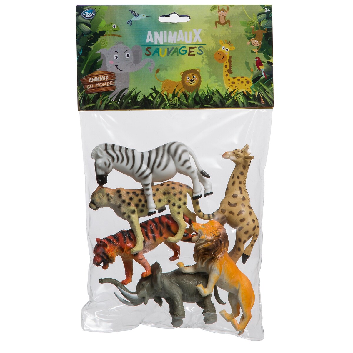 Conjunto de 6 animais selvagens