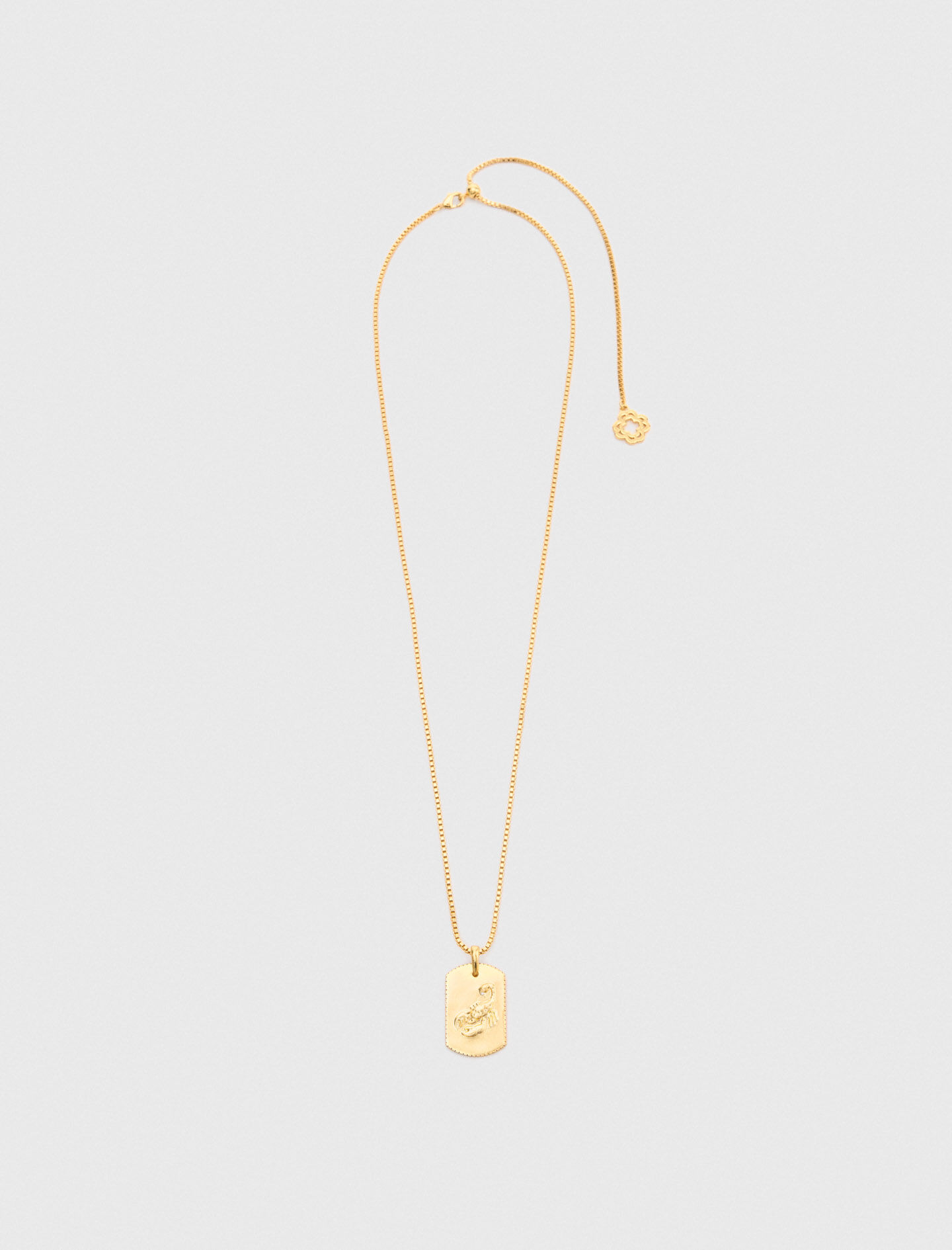 Collier plaque signe du zodiaque