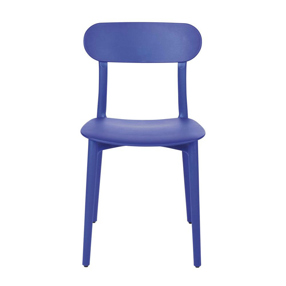 Eve - Chaise en polypropylène bleu
