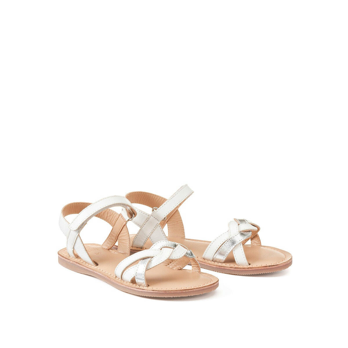 Sandales cuir à scratch