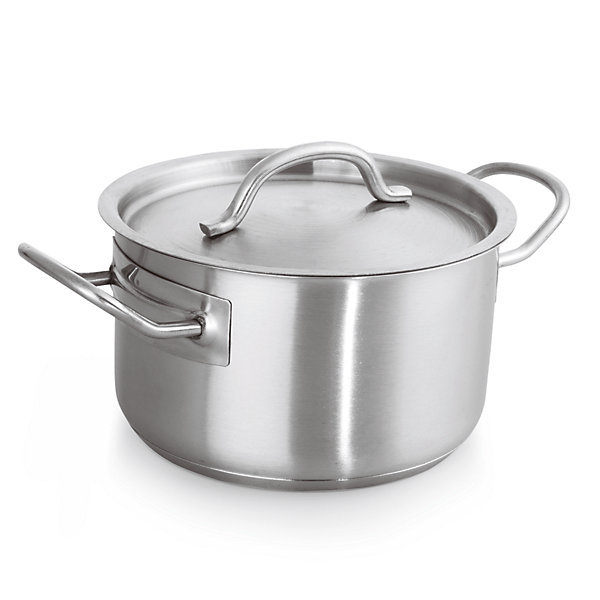 Casserole avec couvercle en Acier au nickel-chrome 1,9 L H 100 mm Diamètre 160 mm Was Germany