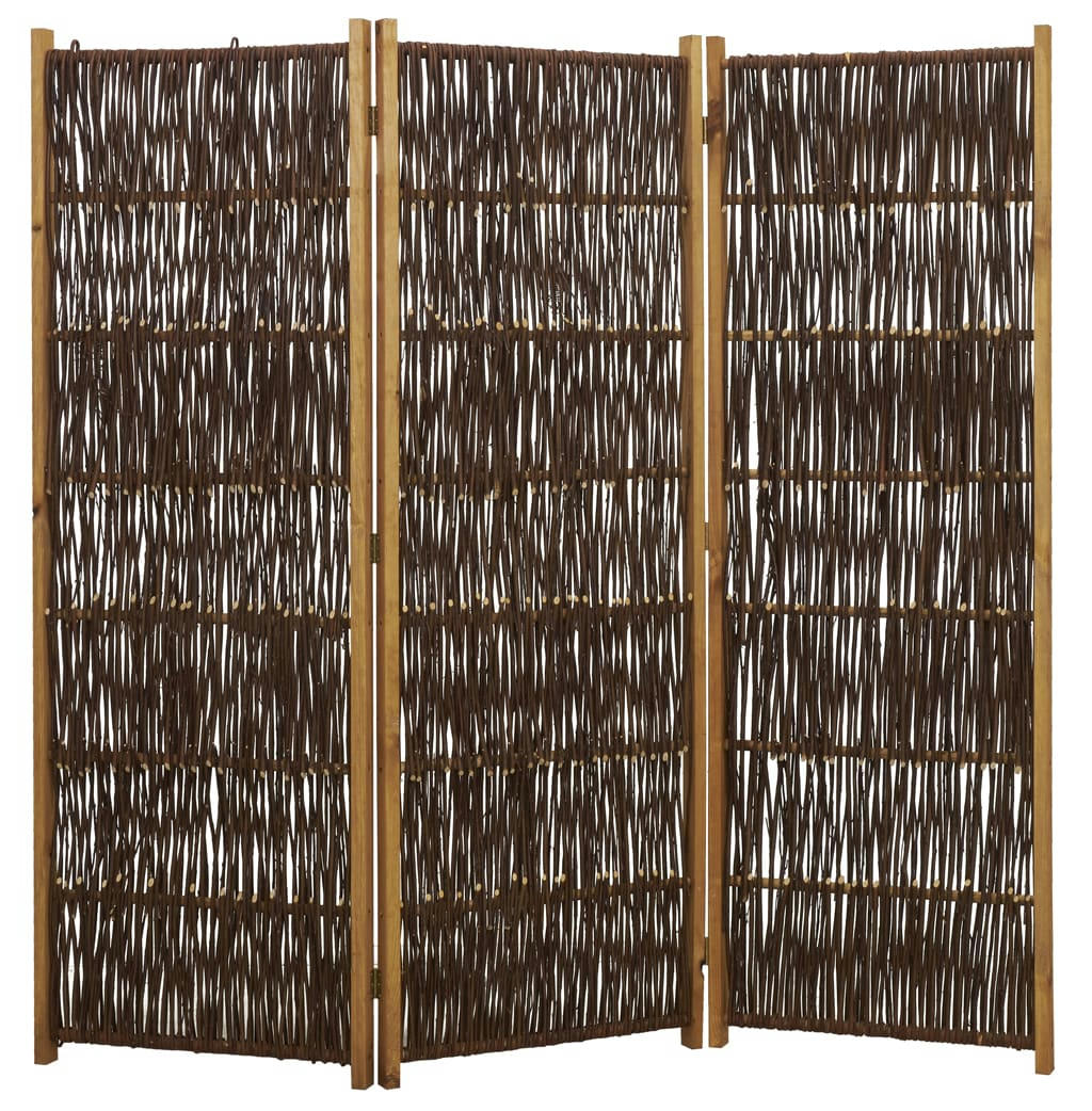 - Paravent en osier et pin