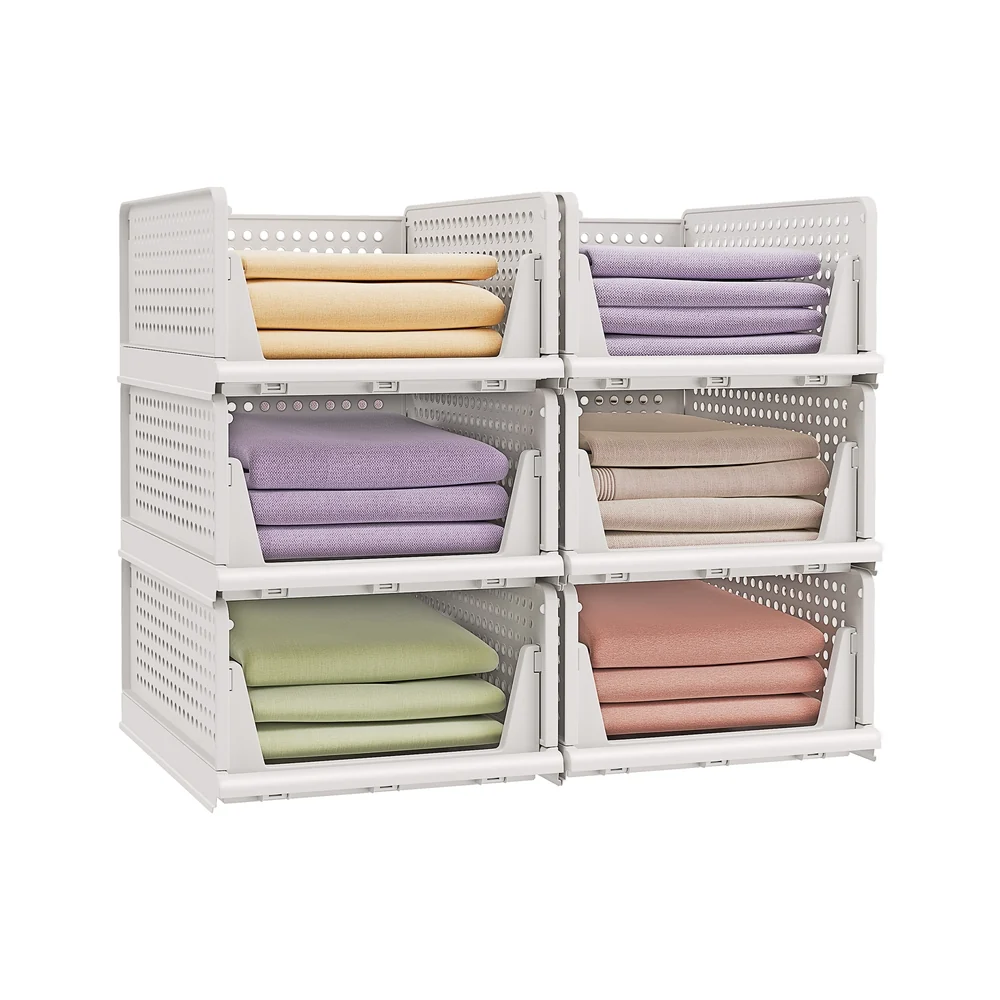 Organisateur d’armoire pliable avec tiroirs coulissants