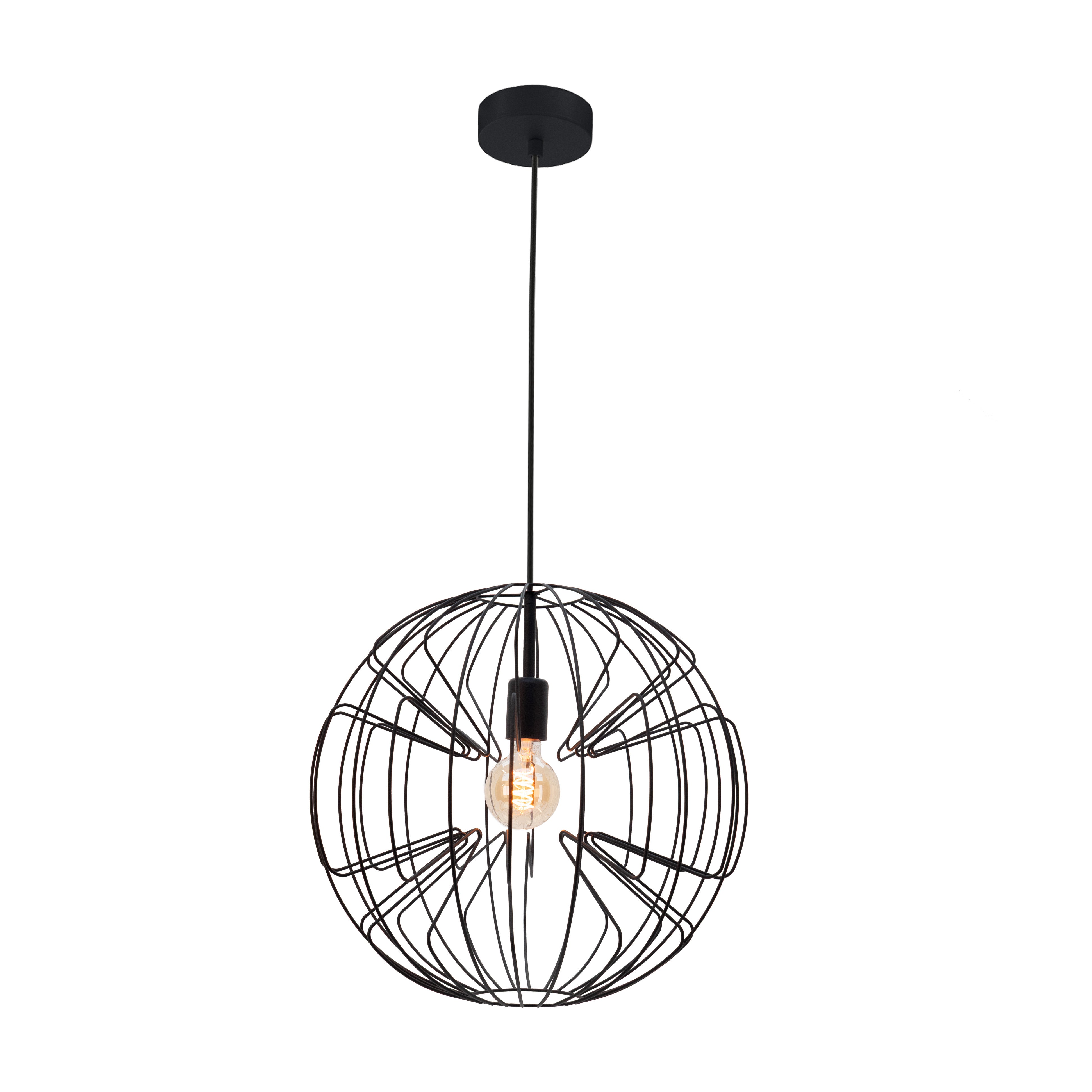 EGLO hanglamp Okinzuri 1 - e27 - ø 45 cm - zwart