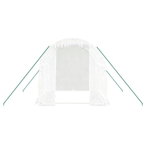 NNEVL Greenhouse with Steel Frame White 4 m&sup2; 2x2x2 m