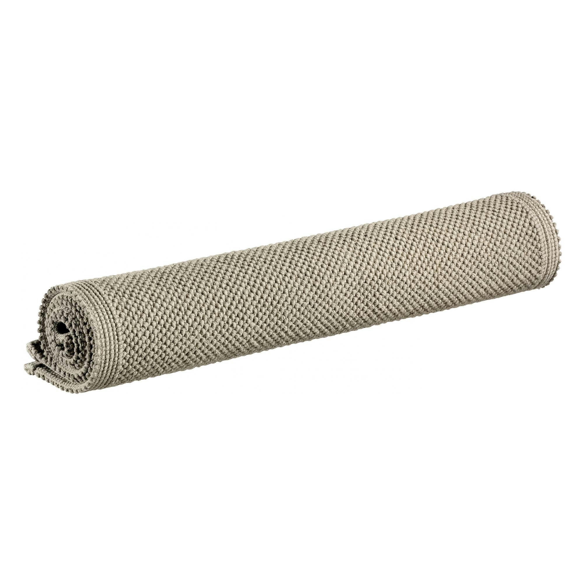 ETIA - Tapis de bain uni  en coton lin 54 x 110