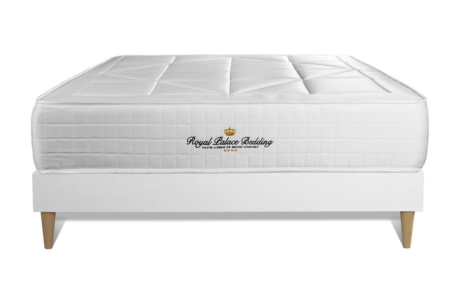 WINDSOR - Ensemble 200x200 Ressorts et mémoire de forme - sommier kit