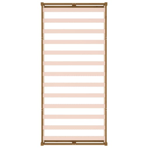 NNEVL Bed Frame Honey Brown 100x200 cm Solid Wood
