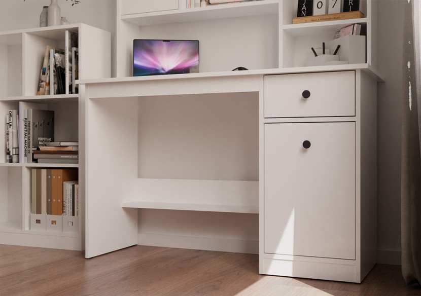 Biurko Topeshop Chester 120 Biały
