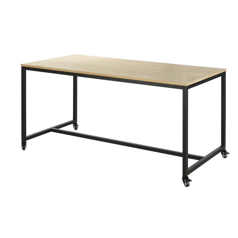 Hudson Business - Table à manger professionnelle à roulettes L150