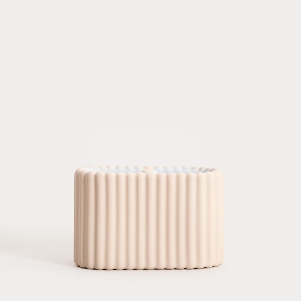 Kubek łazienkowy SOLVANI beżowy 13,9x6,7x8,8 cm HOMLA