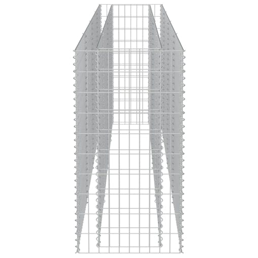 NNEVL Gabion Raised Bed Galvanised Steel 360x50x100 cm