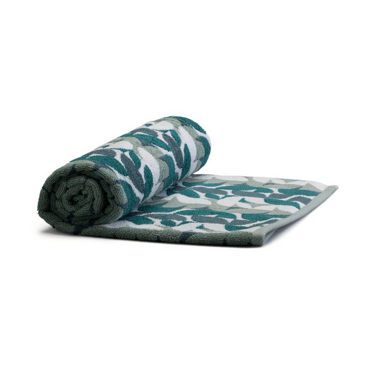 Habitat Geo Shape Hand Towel - Blue & Green