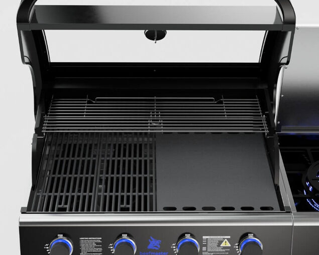 Beefmaster Premium 4 Burner Outdoor Kitchen with Range, Sink & Bench on Classic Carts