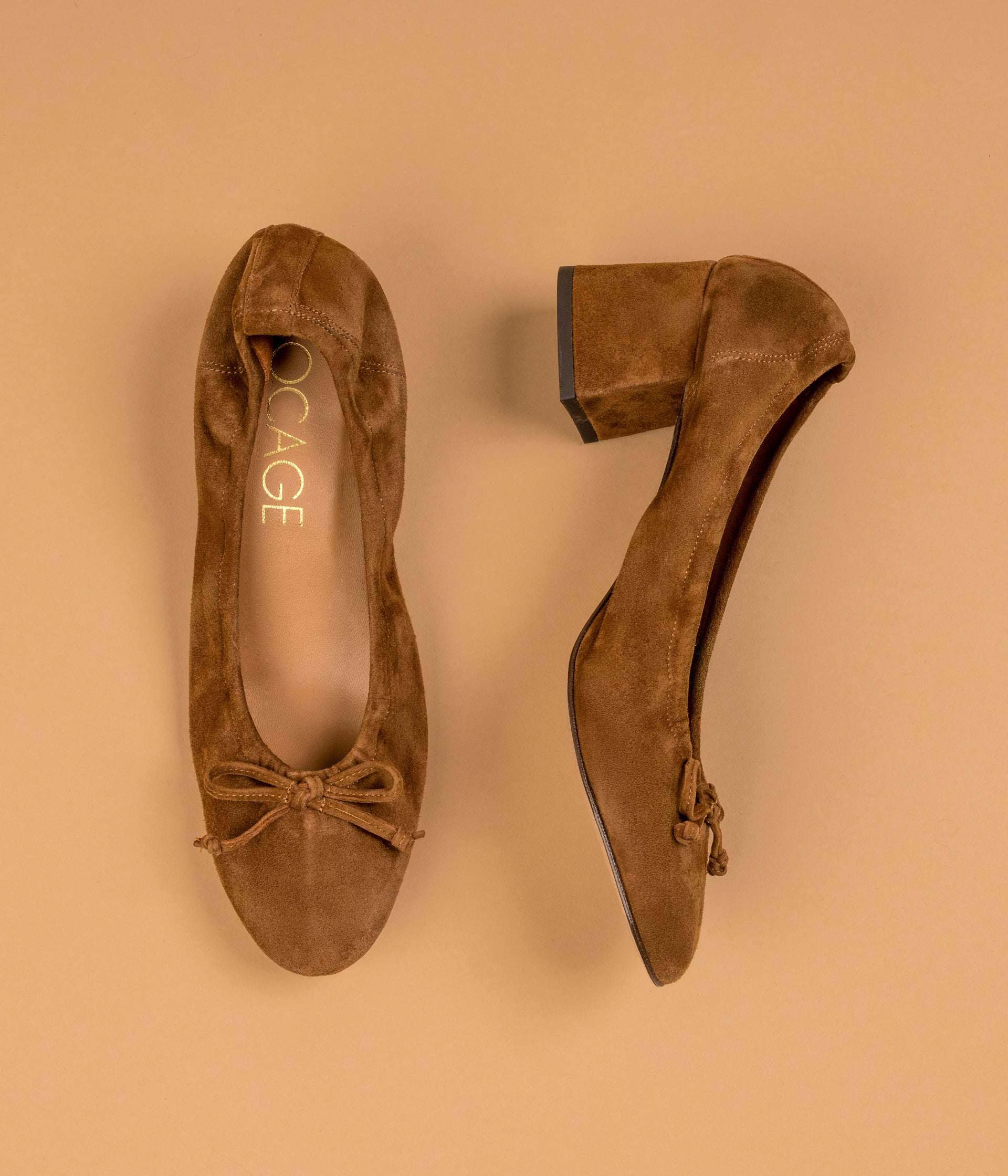Ballerine Camille havane