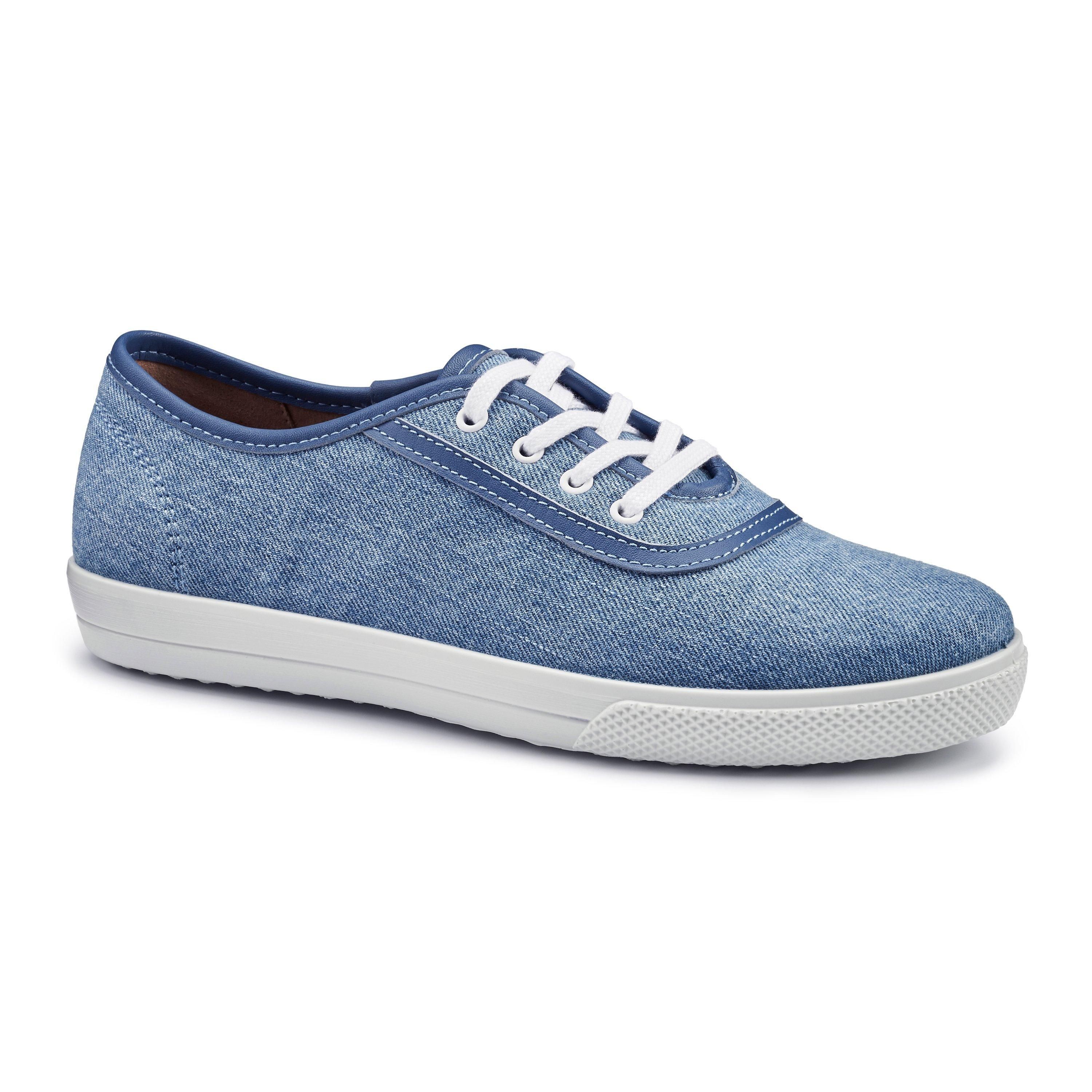 Hotter Wide Fit 'Mabel' Canvas Lace-Ups