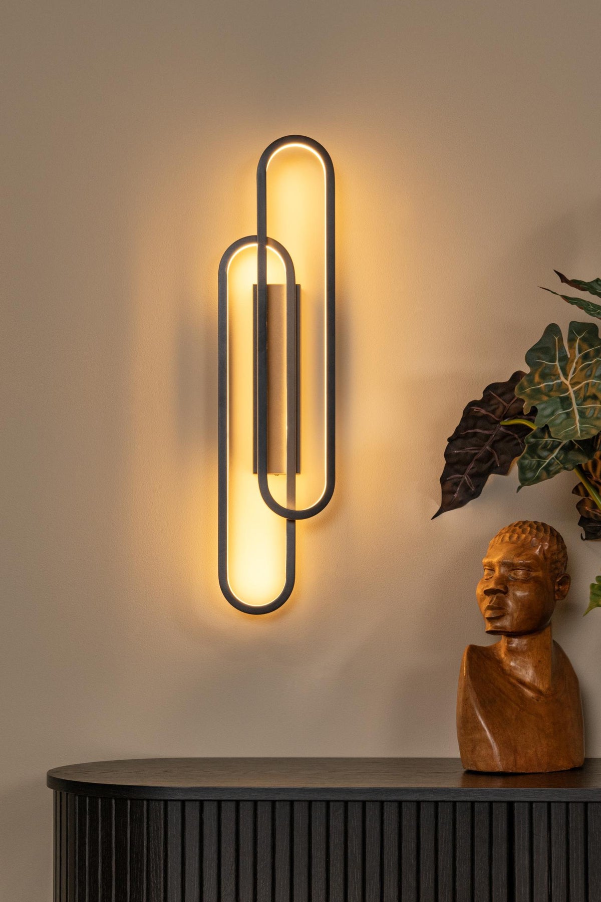 Lucide wandlamp THELMA - Geïntegreerde LED - Zwart
