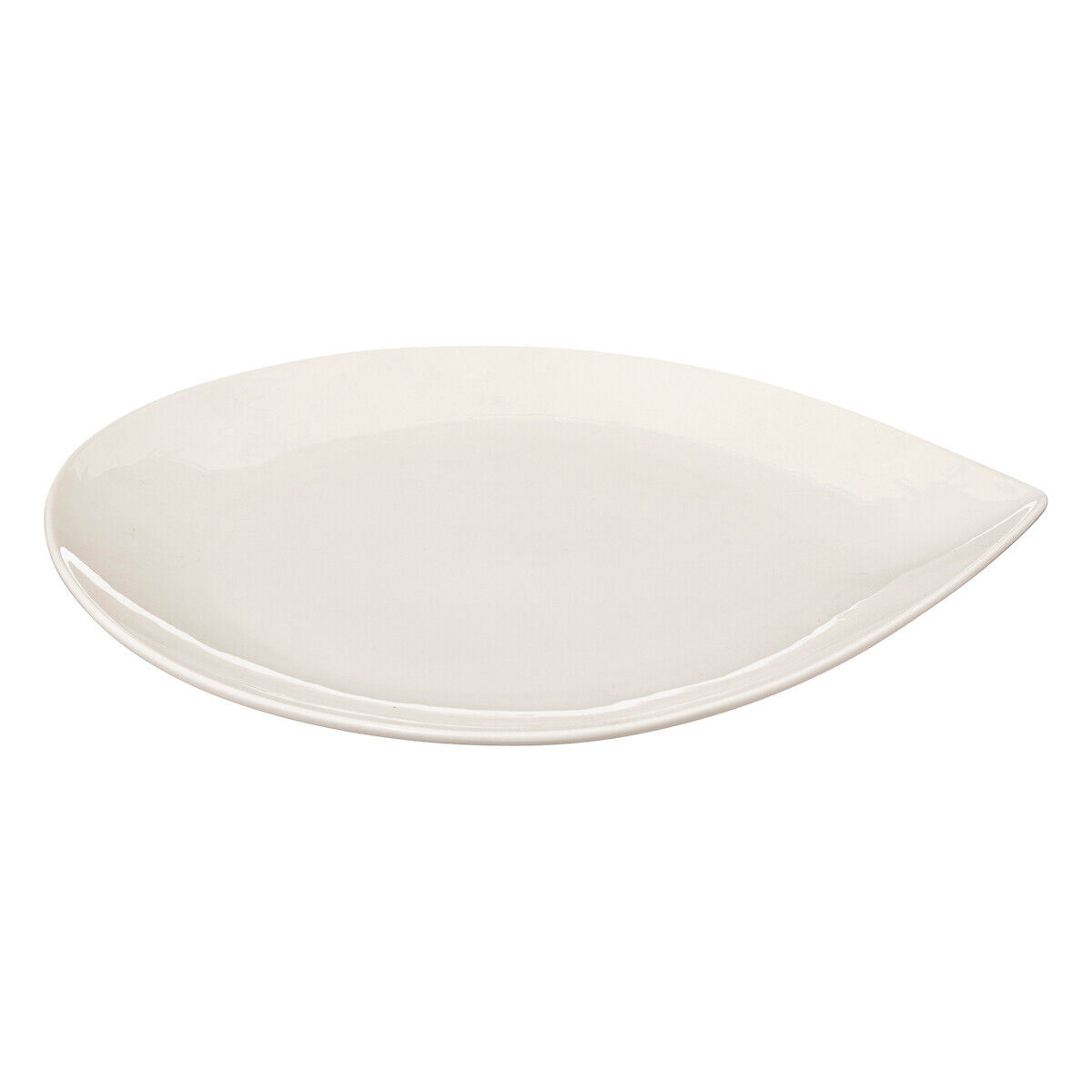 Prato raso branco GOTA em porcelana 26cm