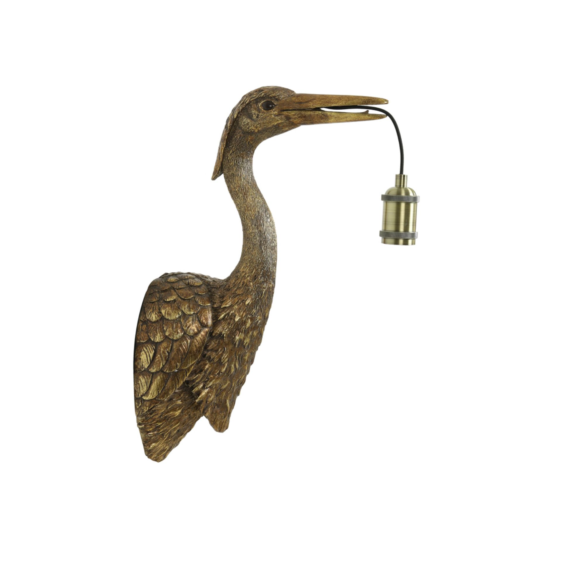 Light & Living wandlamp Crane - brons - 29.5x16x48cm
